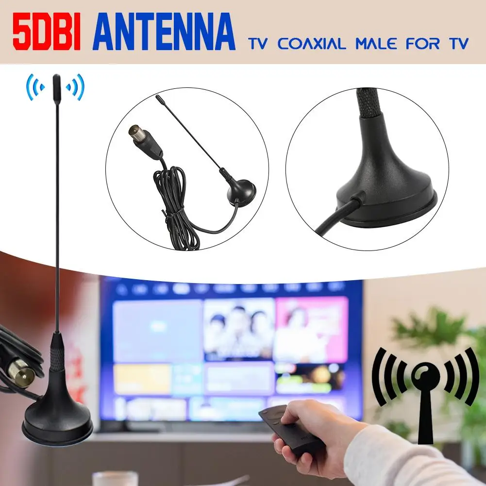 ТВ антенна 1080P DVB T HD цифровая VHF UHF 50 миль 5dBi высокое качество быстрая доставка #