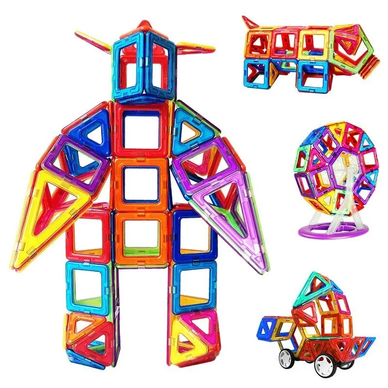 Магнитные строительные блоки развивающий набор магнитная плитка игрушки для