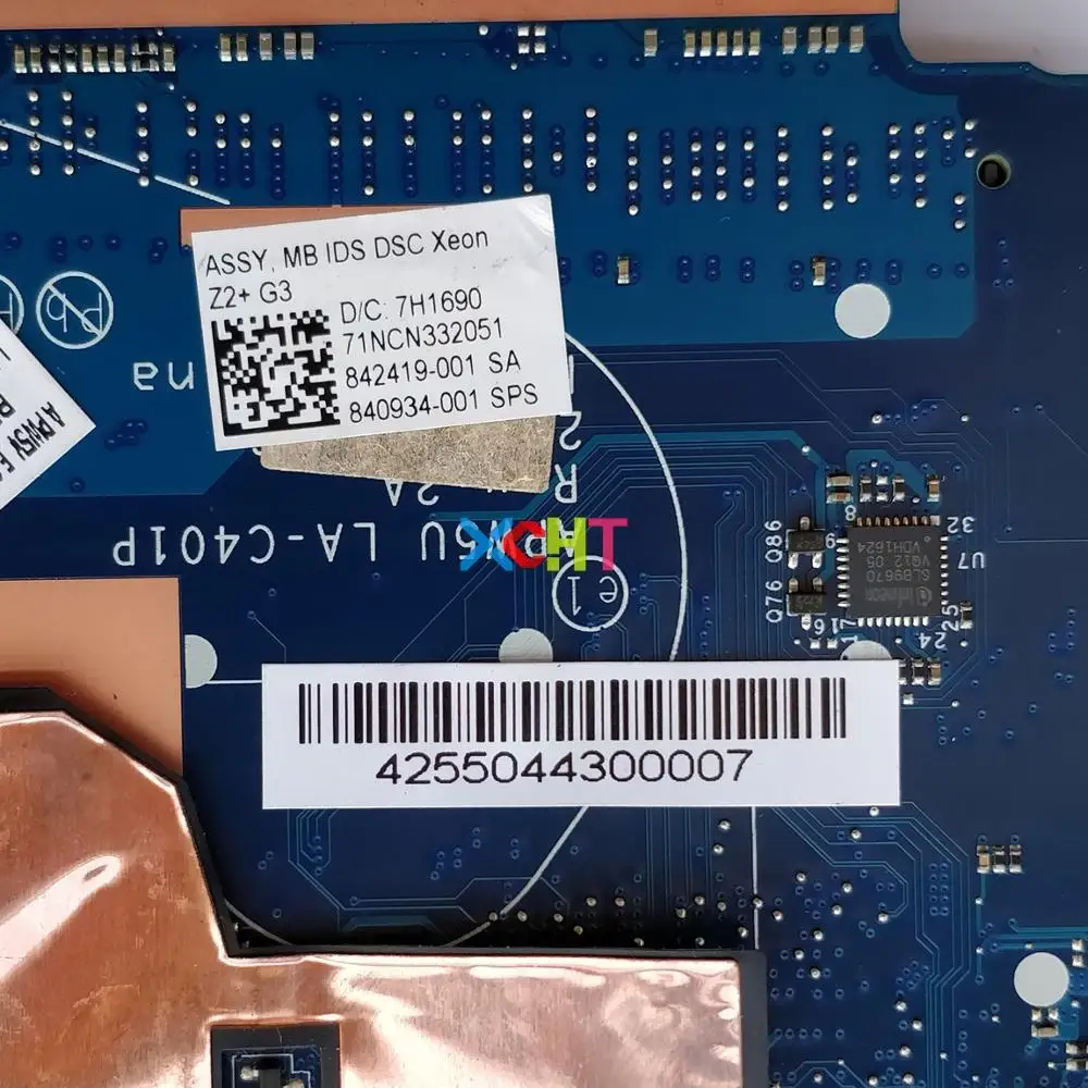 840934-001 840934-601 APW5U LA-C401P w E3-1545M CPU M1000M GPU для HP ZBook 15 G3 материнская плата ноутбука ПК |