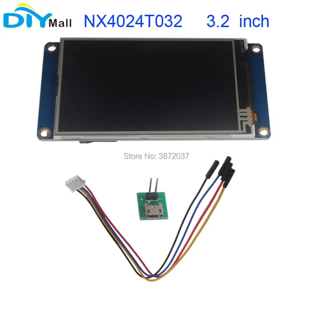 

Nextion 3.2" TFT 400x240 NX4024T032 HMI Resistive Touch Screen UART Smart Display Module for Arduino Raspberry Pi ESP8266