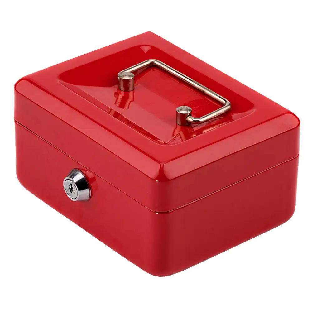 15 2X11 8X8 см Лучшая цена Нержавеющая сталь касса деньги Box Security Lock с замочком