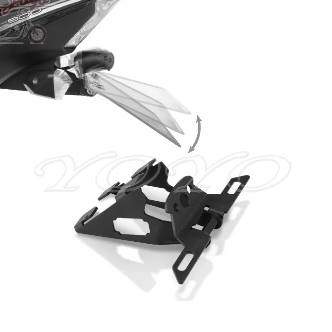 

Motorcycle Adjustable Angle License Number Plate Holder Bracket For Kawasaki Z900 2017 2018