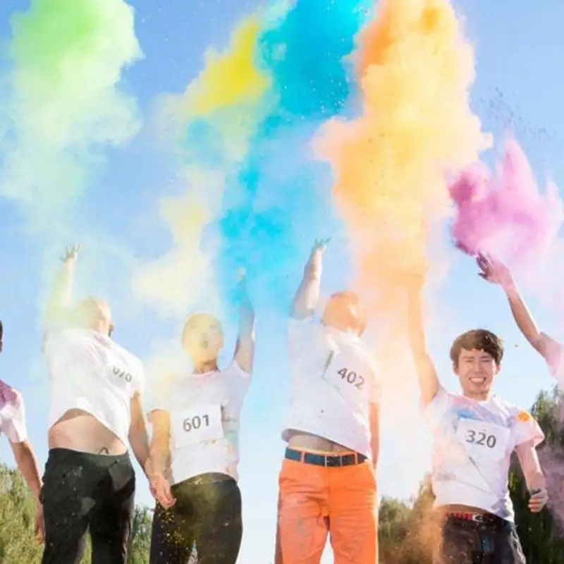 1 сумка цветная Беговая бутылка для воды класс цветной фестиваль праздник цвет