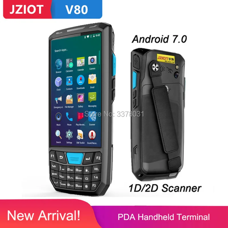 Промышленный Ручной терминал Android с 4G/WIFI/BT/GPS/сканер штрихкодов/NFC RFID считыватель