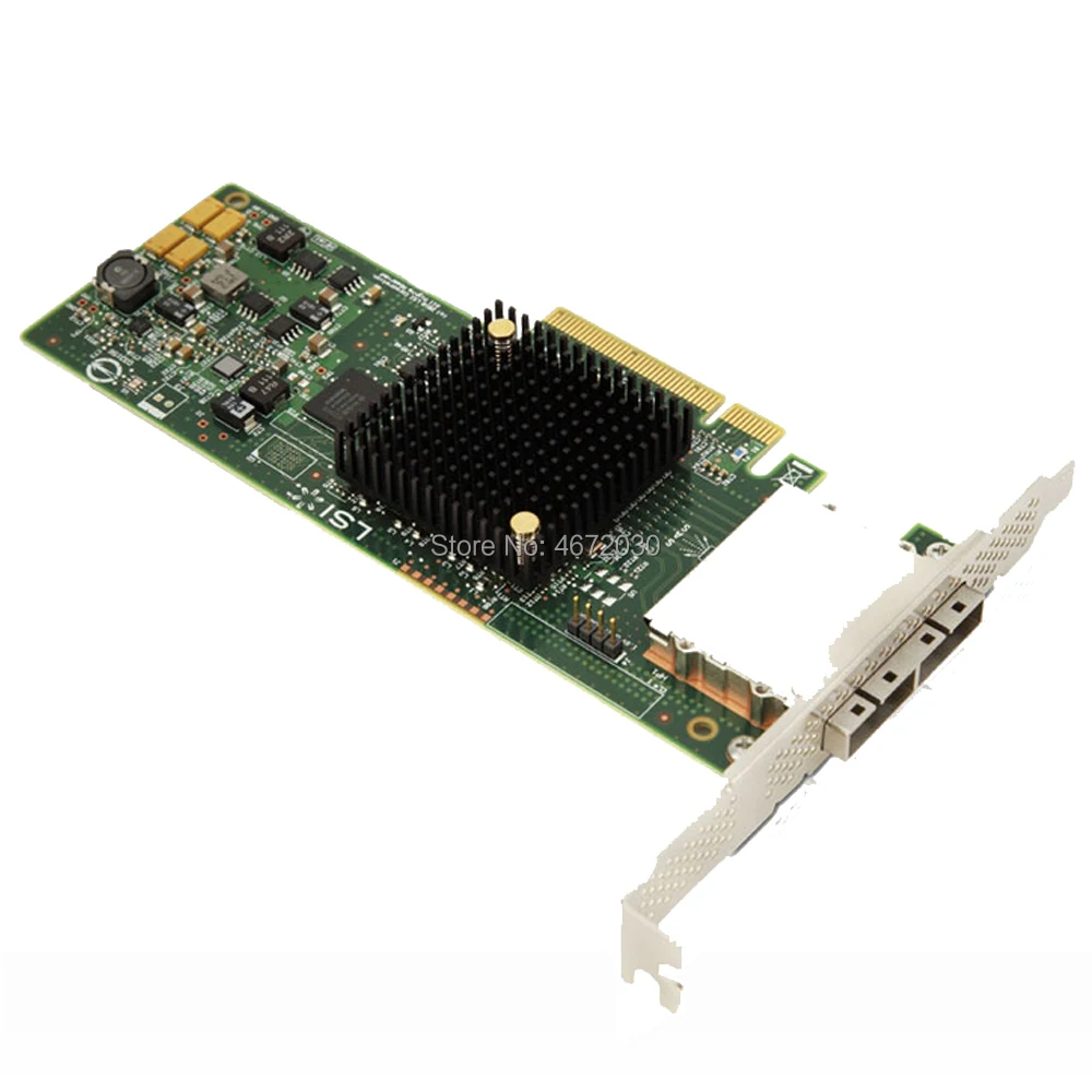 Avago LSI SAS 9205-8e LSISAS2308-IT 8 портов JBOD SFF8088 Mini-SAS 6 ГБ PCI-E 2 0 X8 SAS9205-8e адаптер для хост-шины |