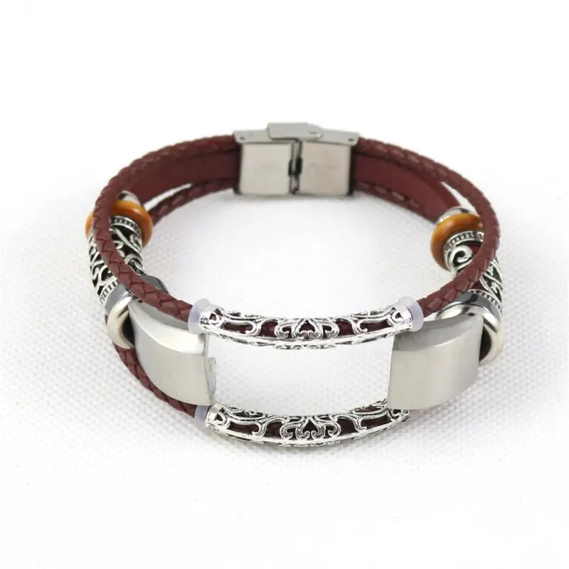Replacement Retro Metal Leather Wristband Band Strap Bracelet For Fitbit Alta/Fitbit Alta HR Watch Fashion Gifts | Электроника