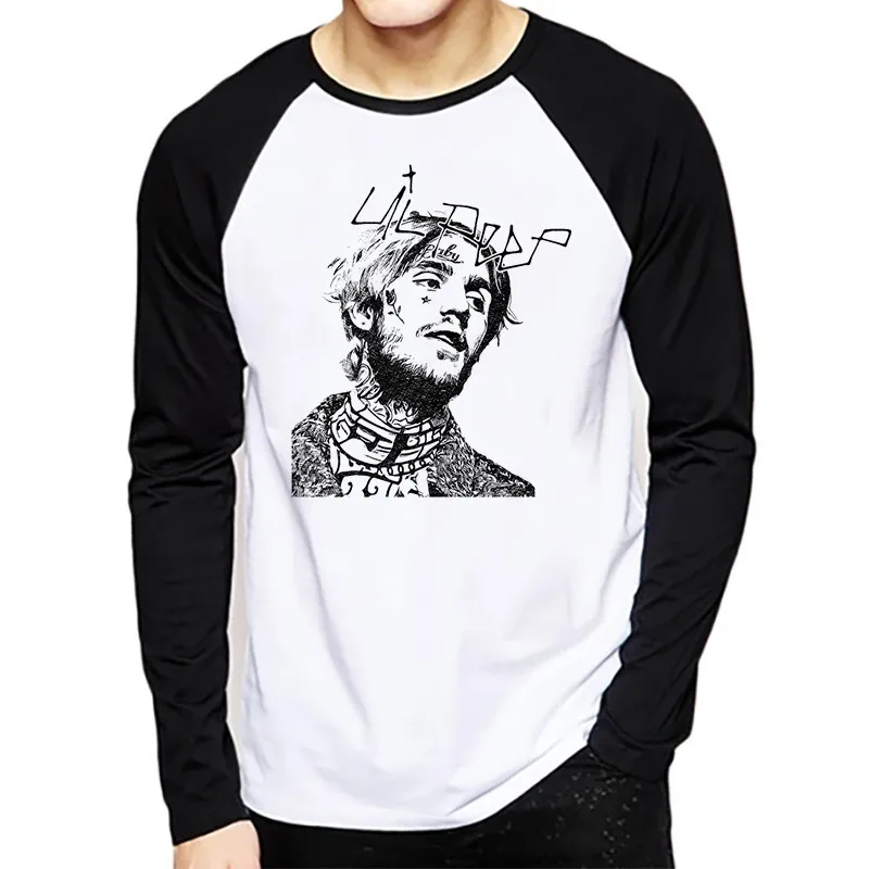Новая Lil футболка с открытым носком Xxxtentacion Peep Hellboy Мужская Lil. и женская длинным
