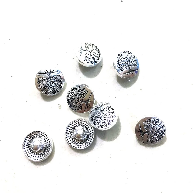 Новые оснастки ювелирные изделия Древо жизни 12 мм Металлические Кнопки Fit