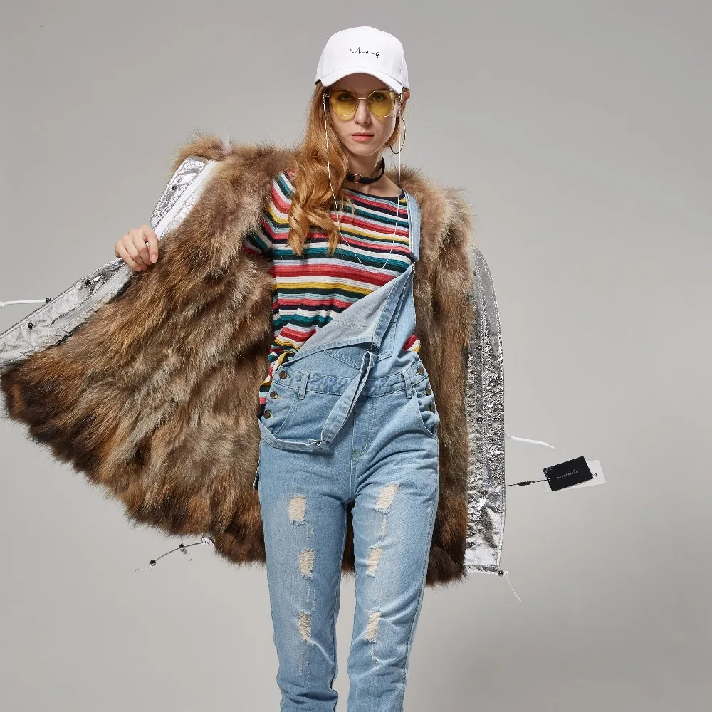 Abrigos mujer invierno 2018 зимнее пальто женские парки Украина натуральный мех подкладка