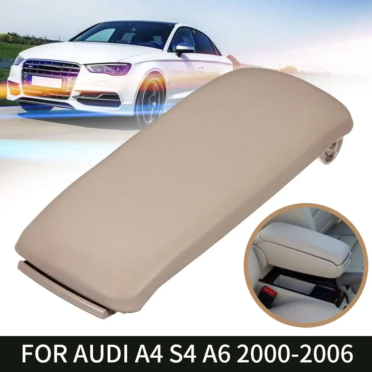 Авто кожаный подлокотник центральной консоли для AUDI 2000 2001 2002 2003 2004 2005 2006 A4 S4 A6 Allroad