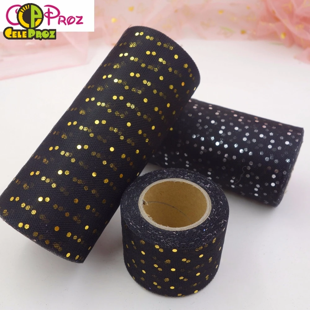 Блестящий Фототюль диаметром 15 см 25 ярдов|tulle roll 15cm|tulle rollsbirthday decoration |