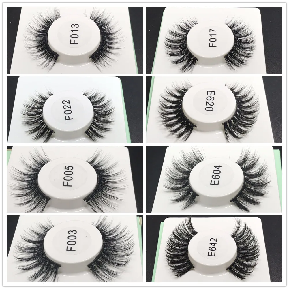 8 пар Miss sexy lash d021 3D норки накладные ресницы толстые ручной работы макияж набор