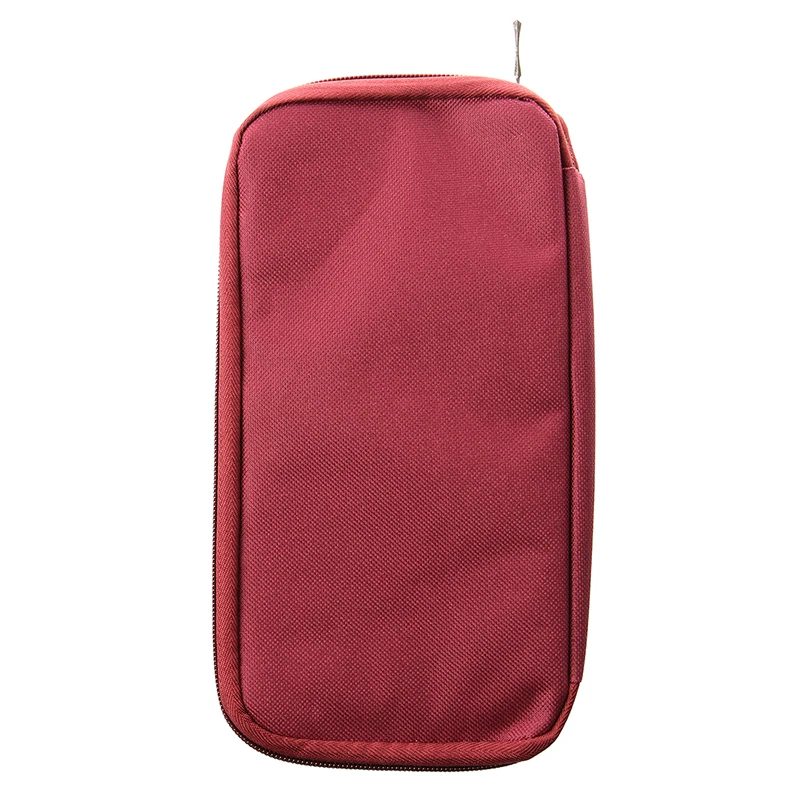 Red Travel Wallet With Closure Zip Document Organiser Passport Ticket Holder | Дом и сад