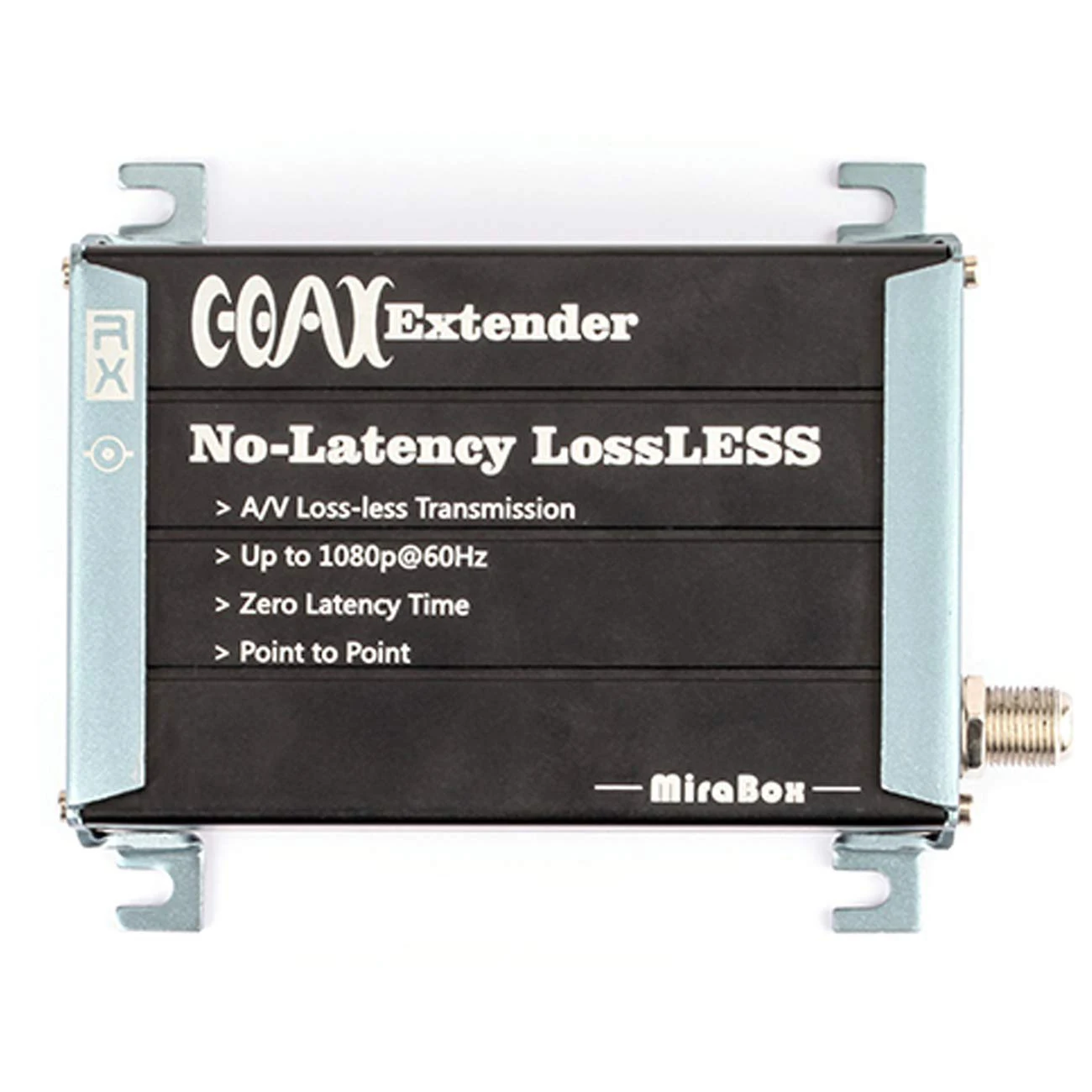 Mirabox Hdmi коаксиальный удлинитель приемник на один Rg59/Rg 6U кабель с F Тип поддержка