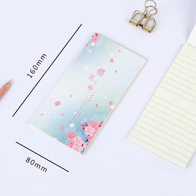 Милый Вишневый блокнот Kawaii в полоску Bullet Journal записная книжка для детей подарок
