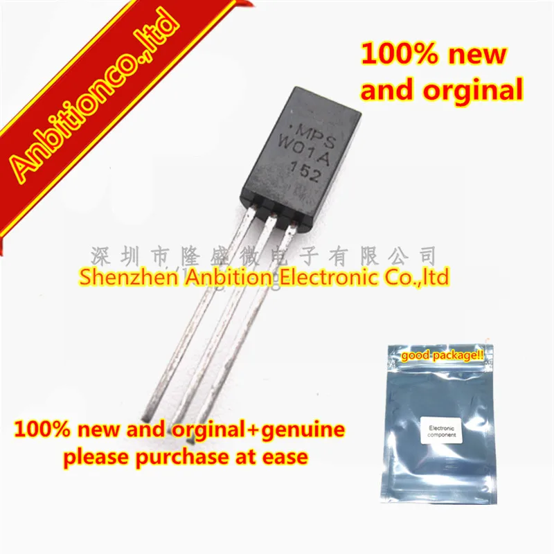 

20pcs 100% new and orginal TO-92L MPSW01A MOS One Watt High Current Transistors in stock