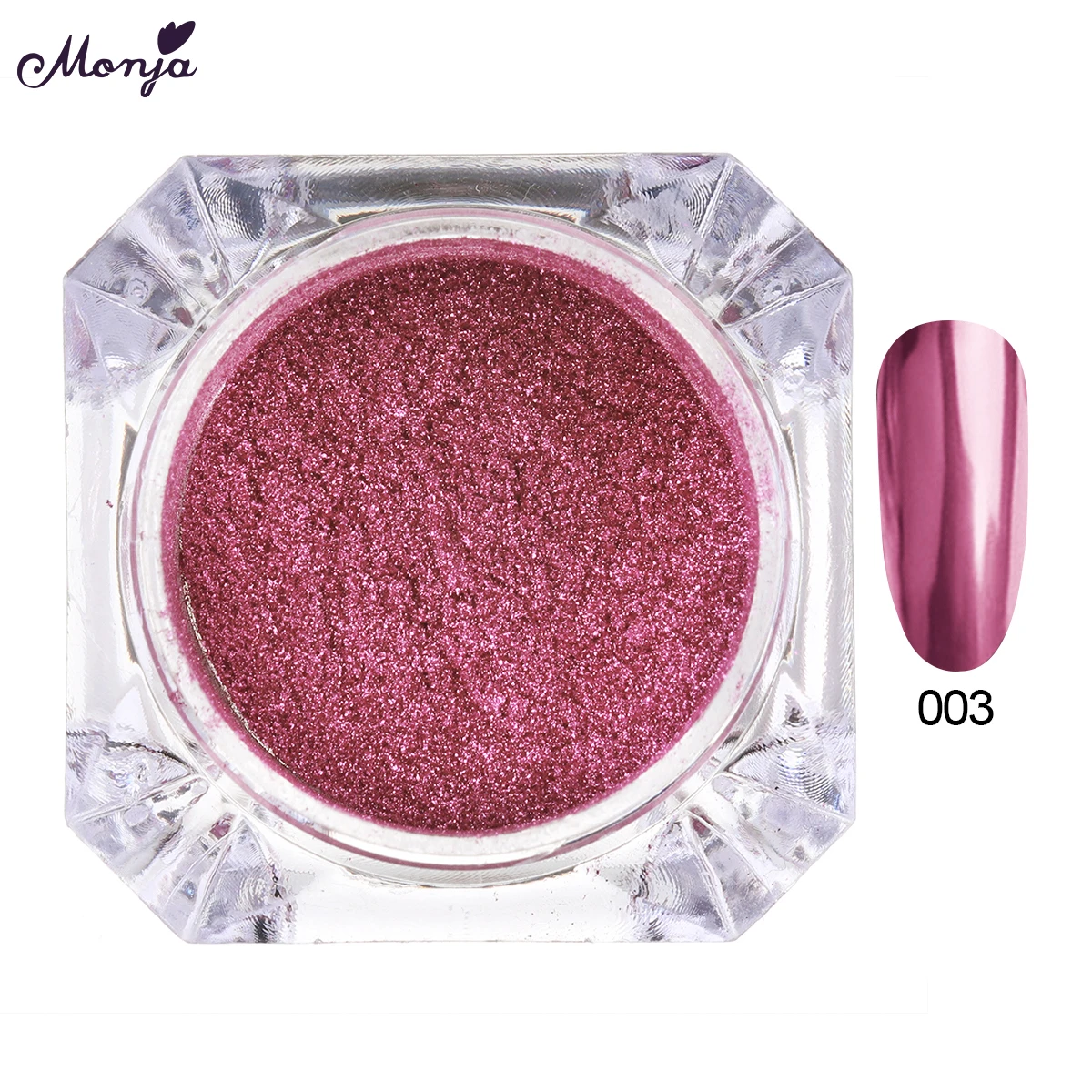 Блестящий хромированный пигментный порошок с зеркальным эффектом Monja для