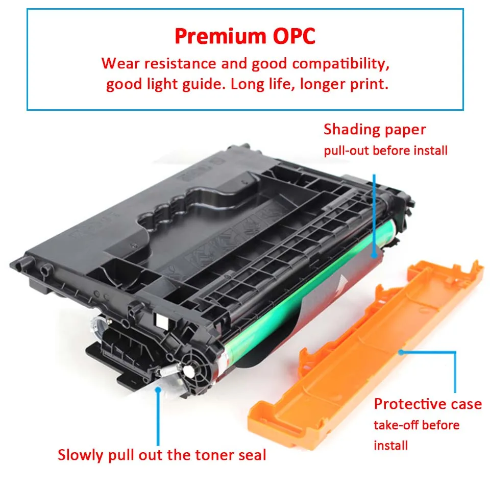 Hisaint CF237A Тонер совместимый 37A 237A тонер картридж для HP LaserJet предприятия M631h M632z M607n