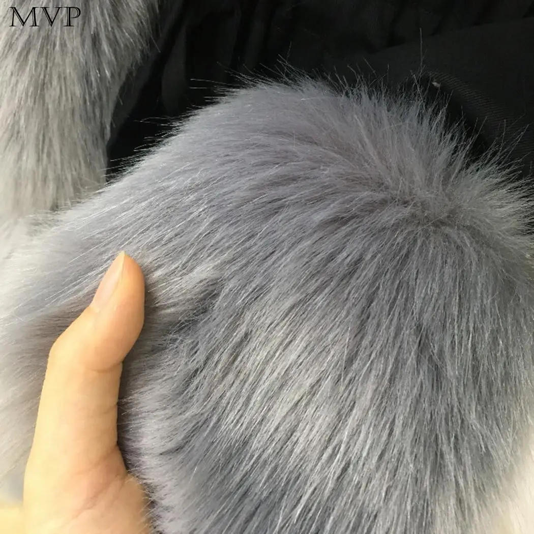fashion 2018 autumn Winter women fur Coat Women Casual Hooded Long Sleeve Faux Fur | Женская одежда