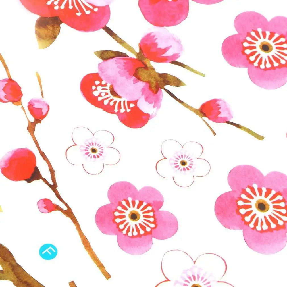 Removable Flower Peach Butterfly Wall Stickers PVC Decals Room Decor Red Wonderful decoration for your house | Дом и сад
