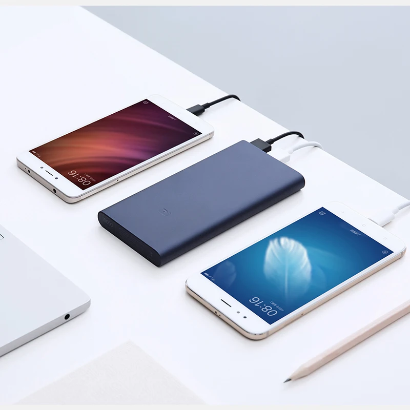Внешний аккумулятор Xiaomi Mi Power Bank 2 10000 мАч 5 1 в/2 4 А быстрое зарядное устройство с