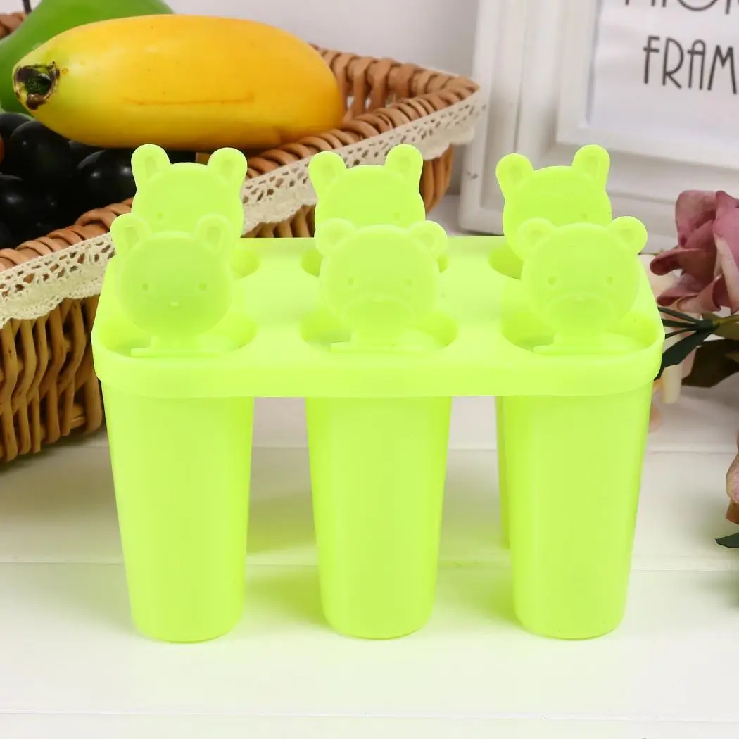 Cut Cartoon DIY Ice Cream Tool Popsicle Green Blue Pink Molds | Дом и сад