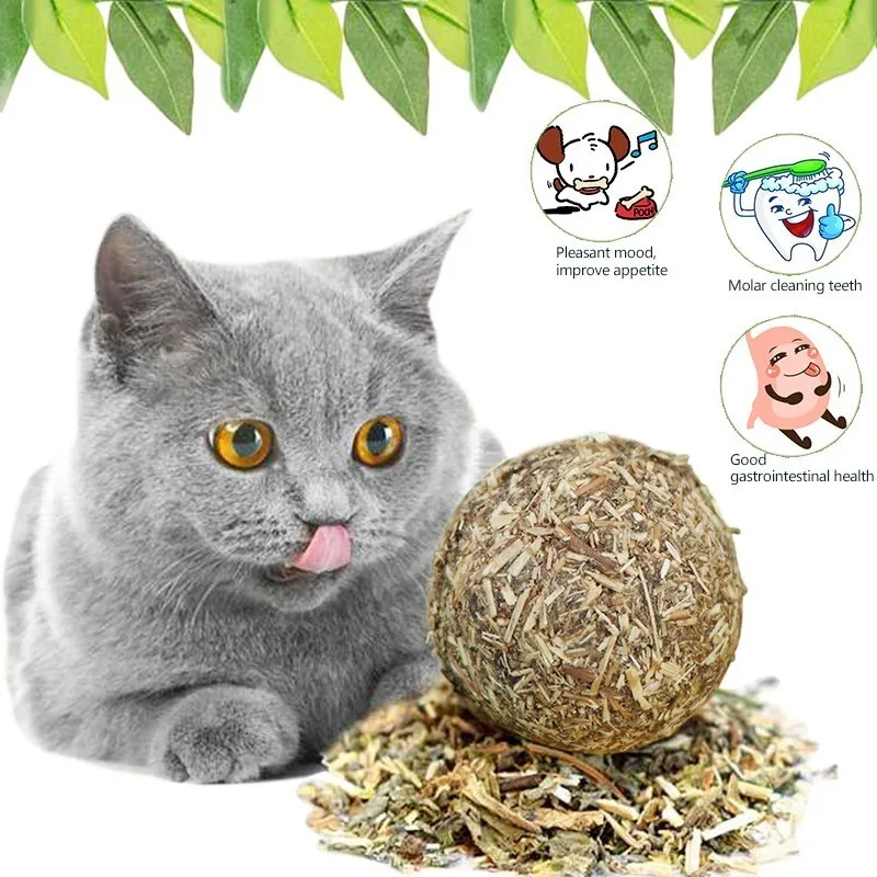 Натуральная кошачья мята для домашних животных ментоловый аромат котенок мяч