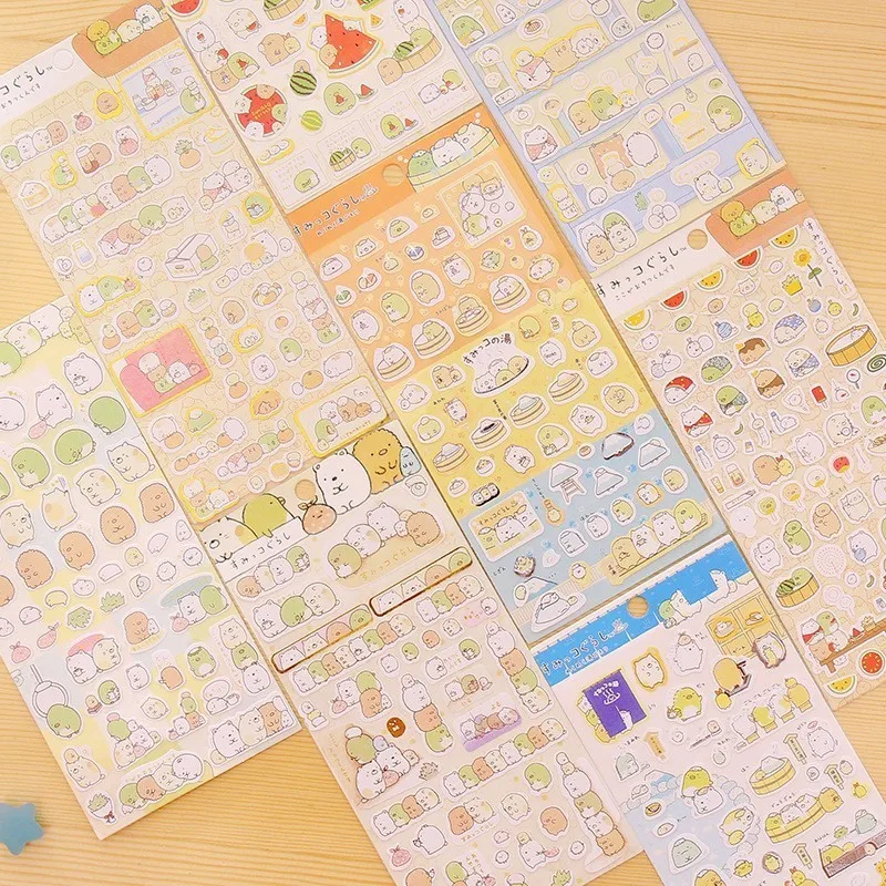 Симпатичные прозрачные наклейки с животными s Kawaii DIY Декоративные для рукоделия