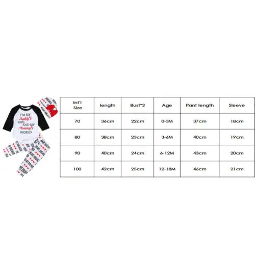 3Pcs Toddler Clothes Set Newborn Baby Daddy Girl Cotton Romper Long Sleeve Jumpsuit Playsuit Legging Pant Outfits | Детская одежда и