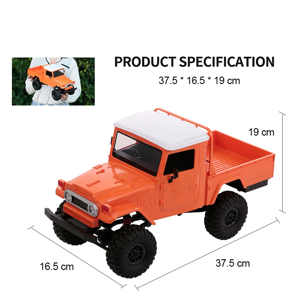 1/12 Масштаб RC Автомобиль 2 4G 4WD гоночный грузовик повышенной проходимости радио