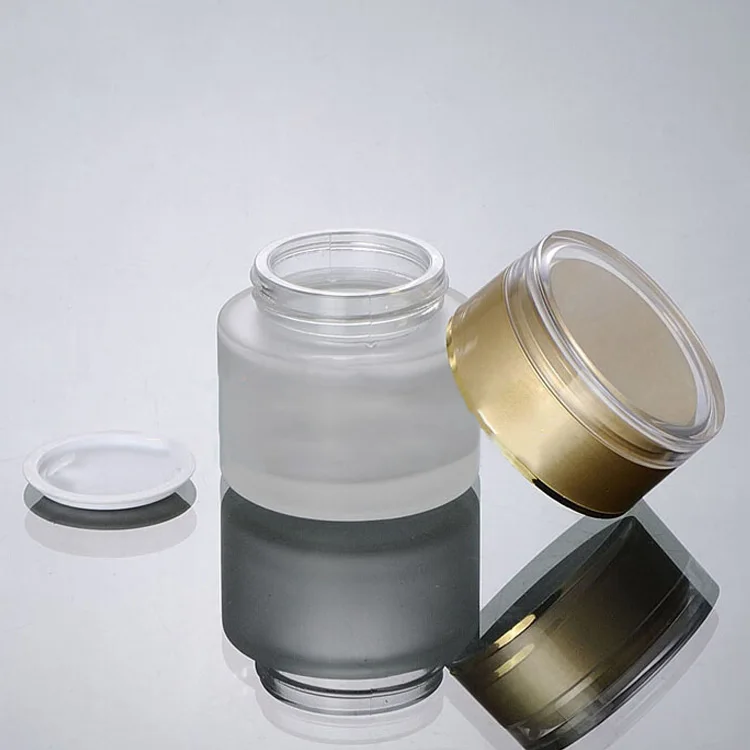 100 шт. 50 г пустая бутылка для основы макияжа Акриловая банка крема с крышкой