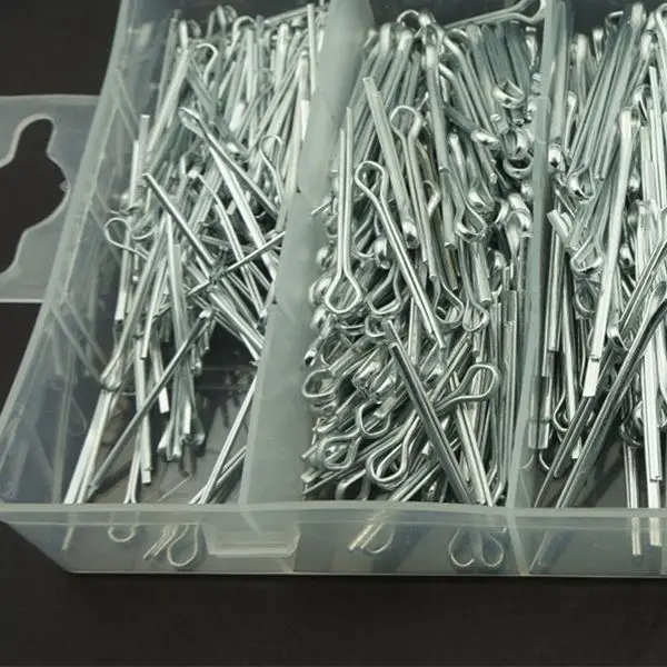 555pcs Hot Sale Steel Cotter Pins Assortment Clip Key Kit with Box 6 kinds Clamp | Обустройство дома