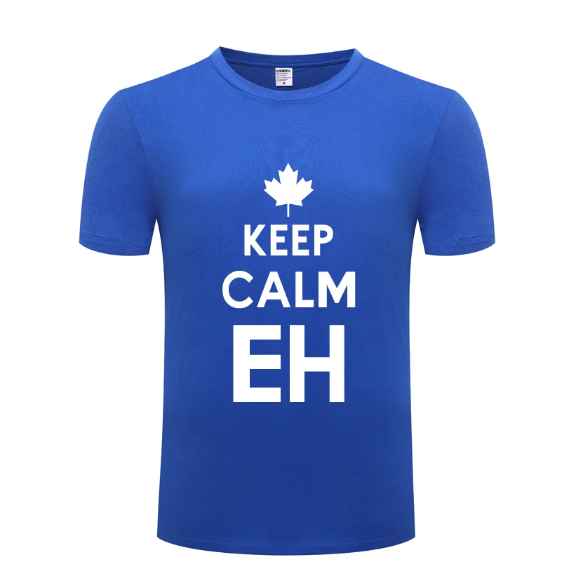 Новинка 2018 креативная Мужская Футболка Keep Calm EH футболка Новая повседневная