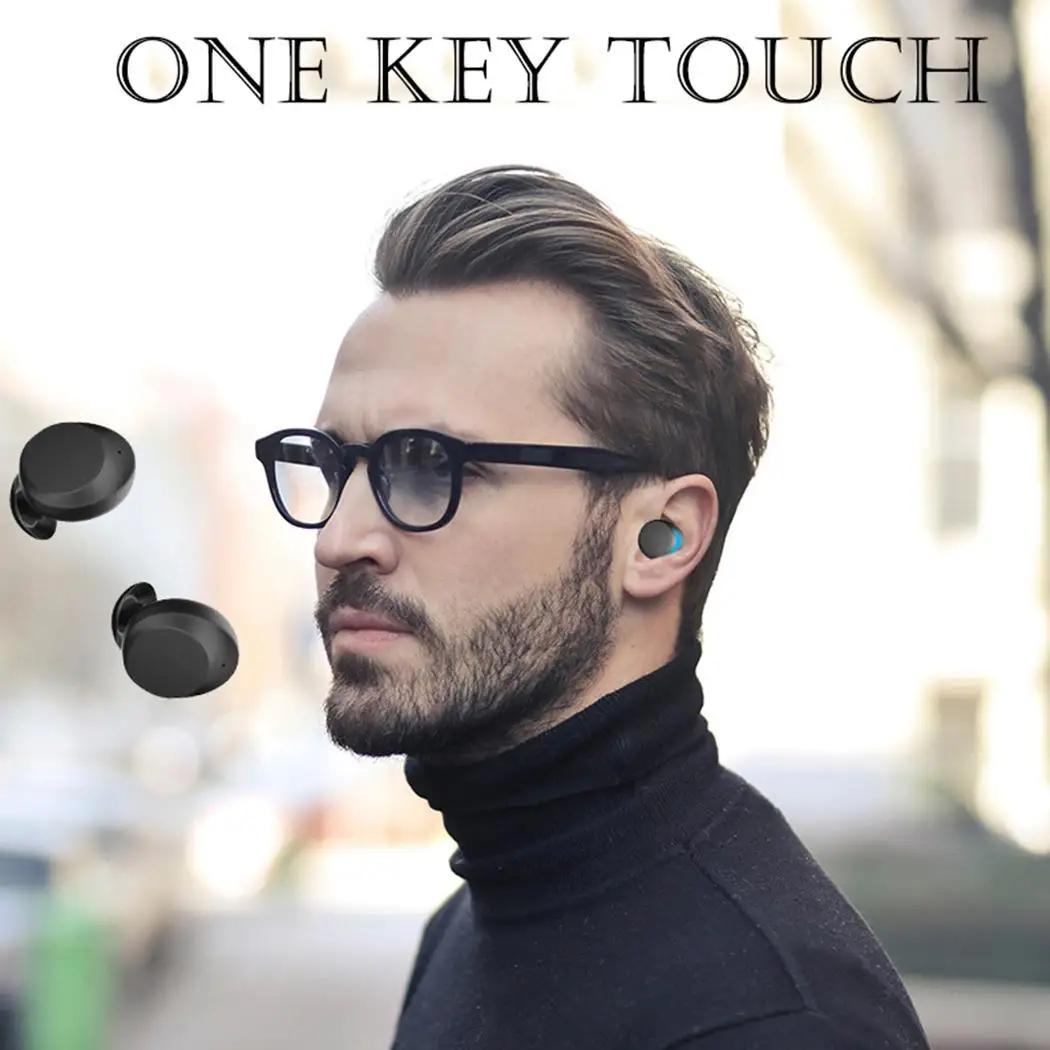 Сенсорная Мини Беспроводная bluetooth гарнитура стерео наушники с защитой от пота и