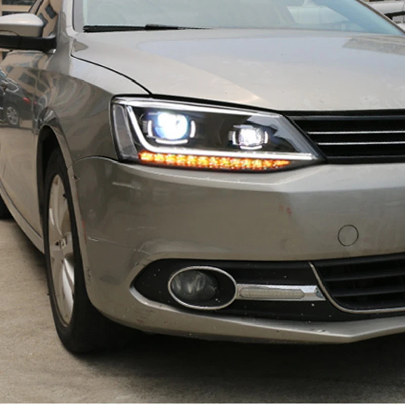 Roadot 1 пара светодиодный автомобильный Стайлинг Головной фонарь чехол для VW jetta MK6