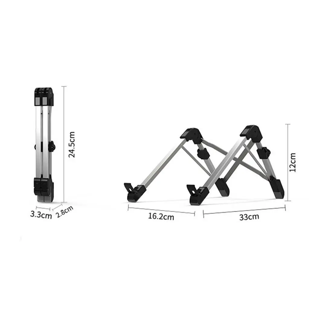 Notebook Stand Desktop Multi-function Folding Computer Lifting Base 140g Rack Black silver | Компьютеры и офис