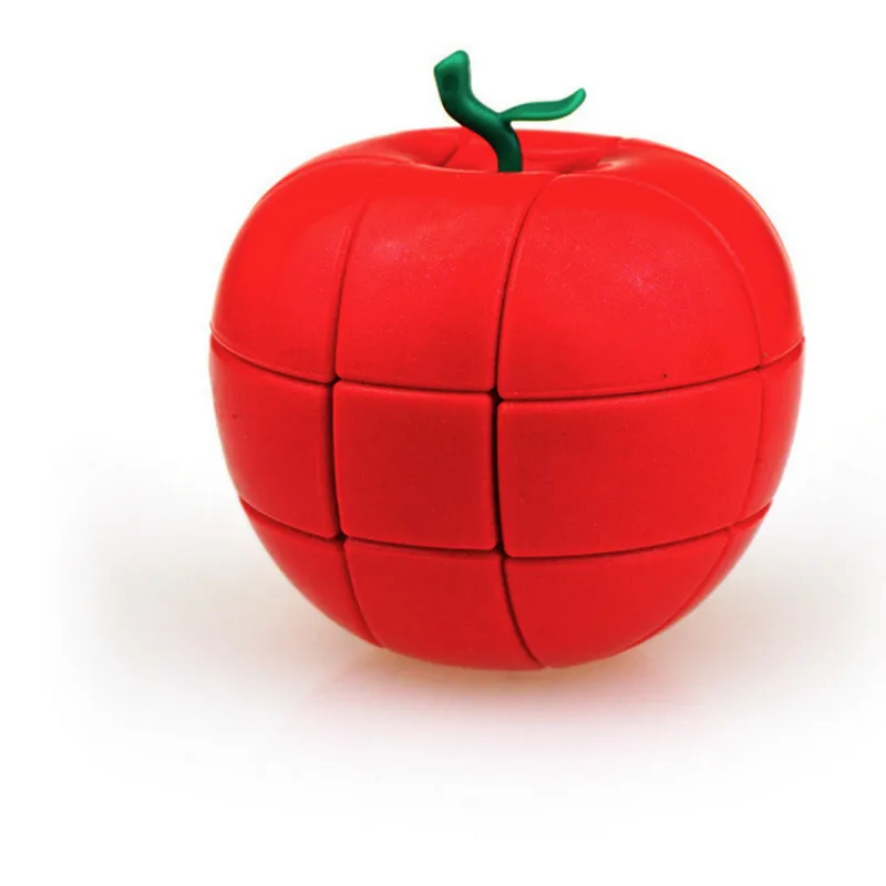 Магические Кубики пазлы YongJun YJ 3x3x3 в стиле Red GreenApple волшебные кубики круглой формы
