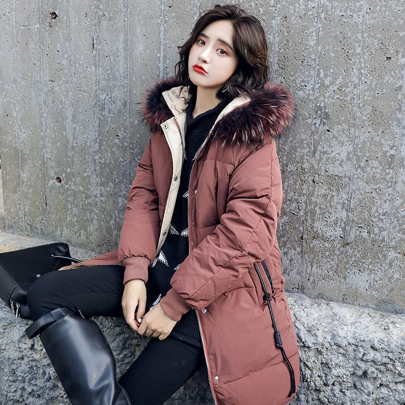 

2019 Limited Autumn Winter New Korean Maternity Easy Will Code Leisure Fat Mm Long Fund Jackets Woman Cotton-padded Clothes