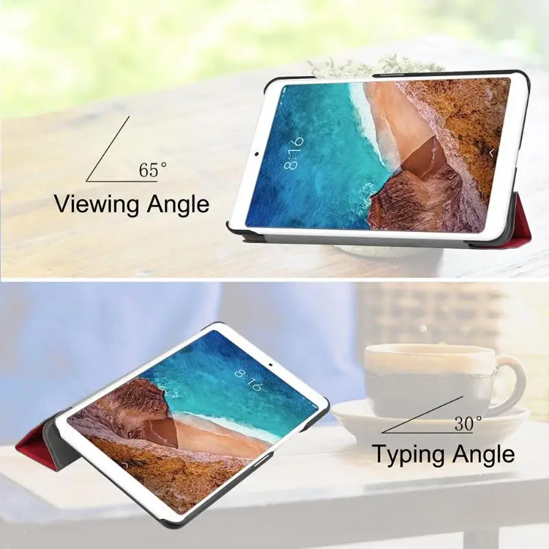 Из искусственной кожи Флип Стенд смарт покоя чехол для Mi Pad 4 8 дюймов