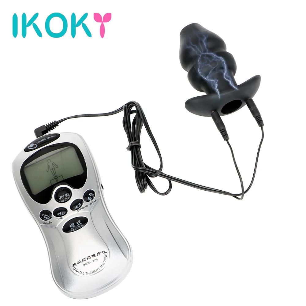 IKOKY Sex Toys for Women Erotic Female Masturbation Anal Plug Prostate Massage Electric Shock | Красота и здоровье