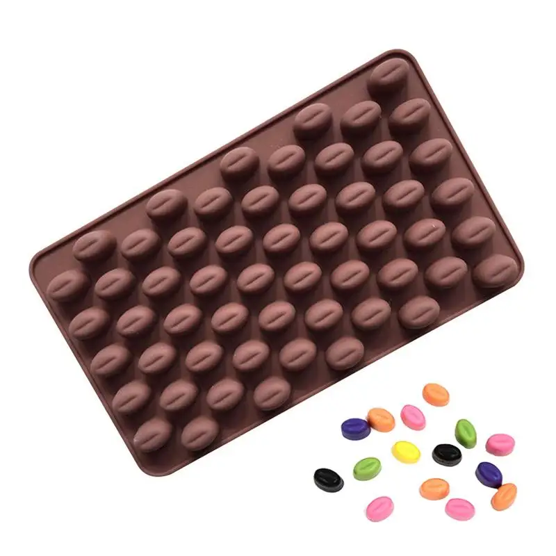Силиконовые шоколадные кофейные бобы формы конфеты торт сладости 55 полость