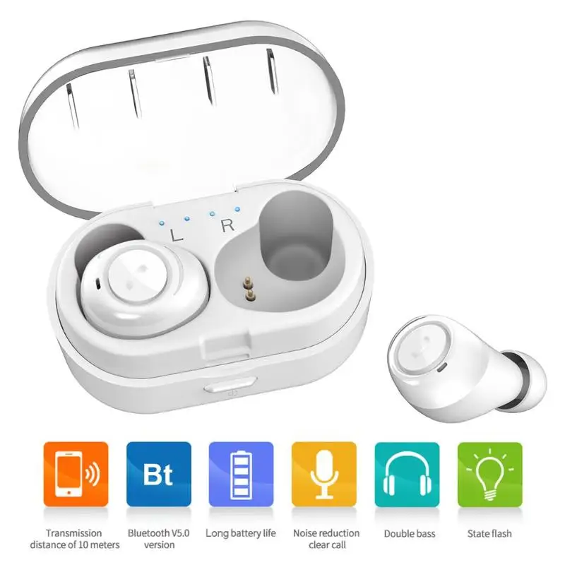 CP7 TWS bluetooth гарнитура беспроводные наушники мини коробка для зарядки Bluetooth