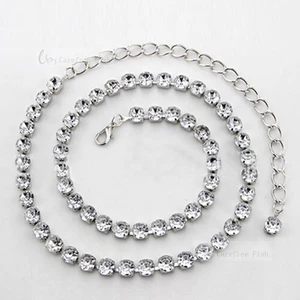 Цепочка на живот для женщин, универсальное модное цельнокроеное металлическое женское платье, тонкий удлиненный пояс для женщин, стразы