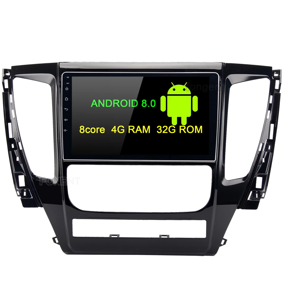 Автомобильный GPS Glonass радиоплеер 9 дюймов Android 8 0 для Mitsubishi Pajero Sport 2017 с