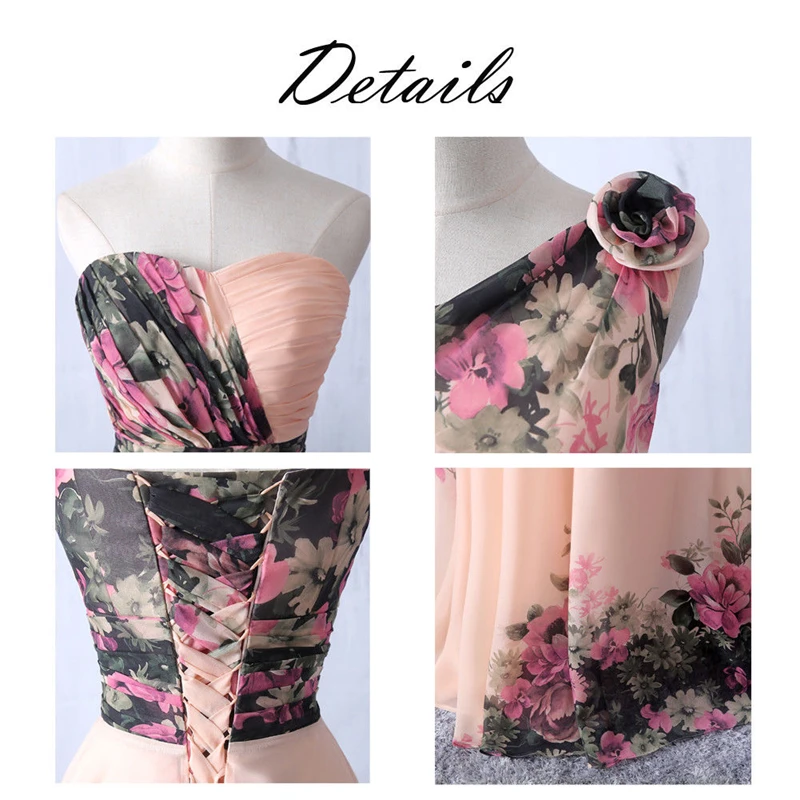 Evening Party Dress 4 Patterns Available Summer Floral Ball Prom Gown Women Formal Wedding Long&ampShort | Женская одежда