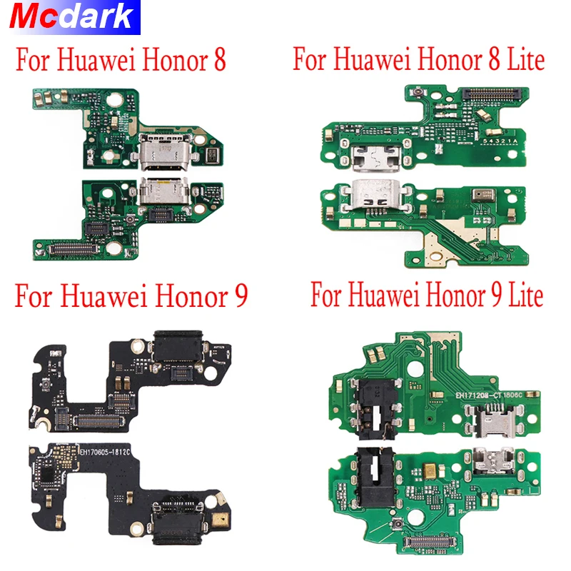 Плата Micro USB для Huawei Honor 9 Lite разъем зарядного порта гибкий кабель микрофонная