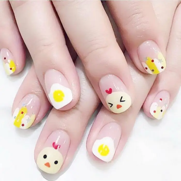 5 шт Карандаш для ногтей Стразы Nail Кисть Силиконовая разноцветные головы