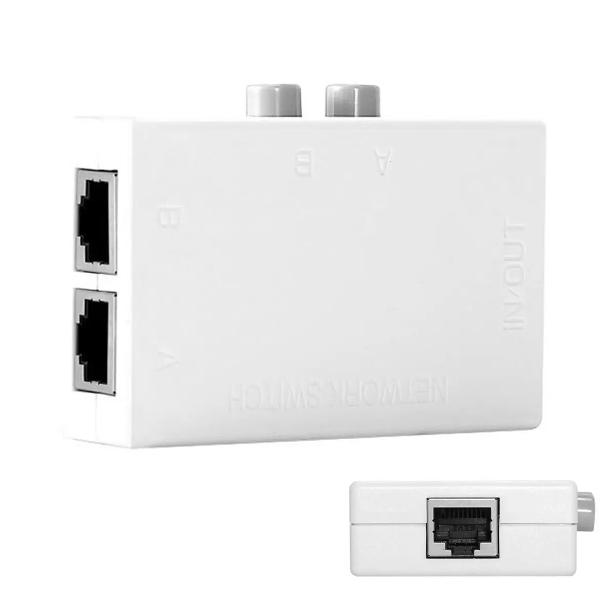 Сетевой коммутатор CY Cablecc STP UTP 2 в 1 хаб с портами RJ45 LAN CAT селектор внутренний и