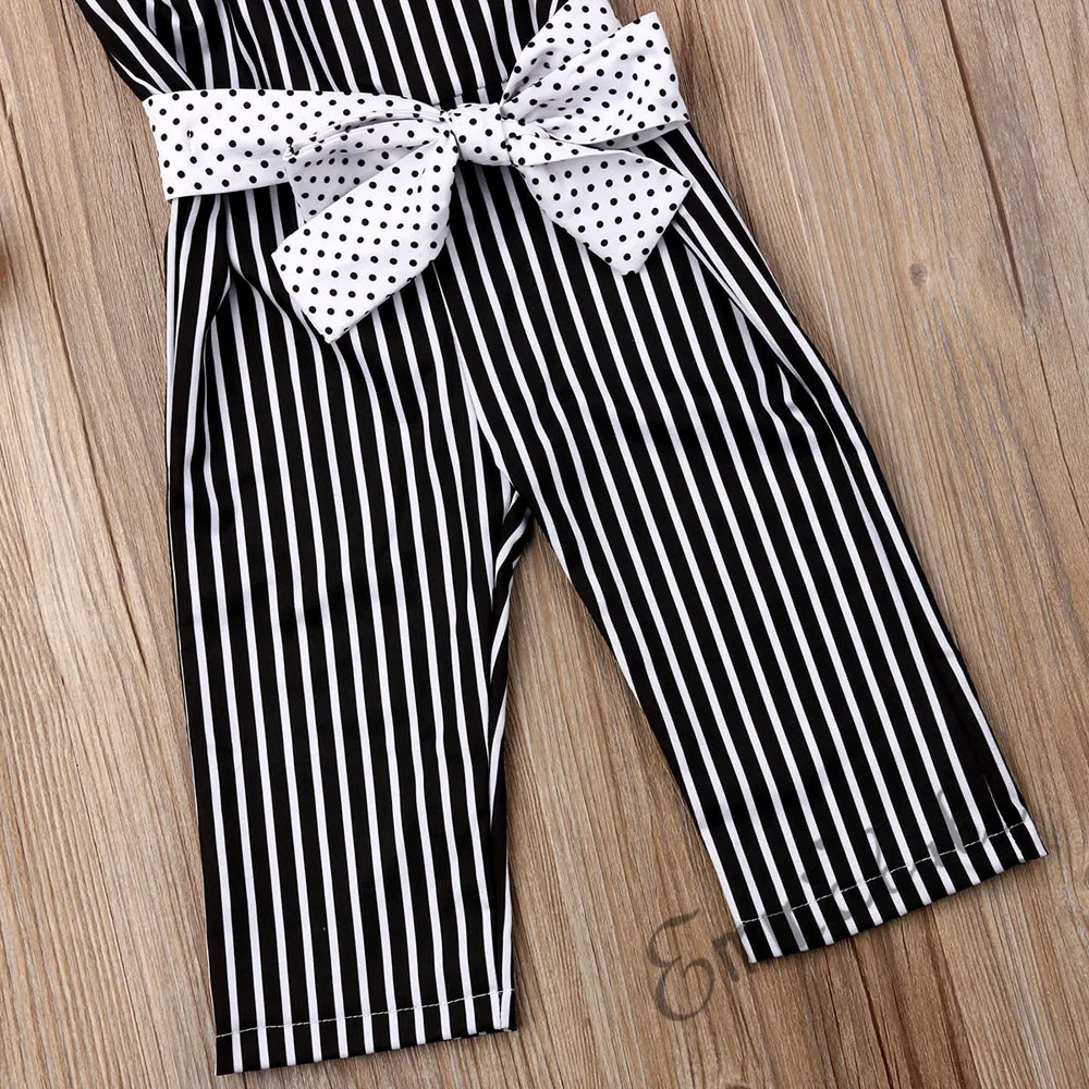 Новинка 2019 года фирменный Детский Повседневный комбинезон без рукавов в полоску