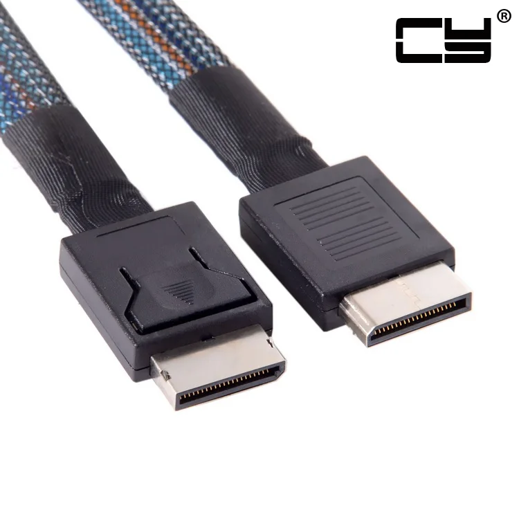 

CYSM Chenyang OCuLink SFF-8611 to OCuLink PCIe PCI-Express SFF-8611 4i SSD Data Active Extending Cable 50cm